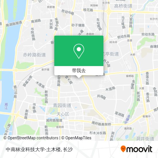 中南林业科技大学-土木楼地图