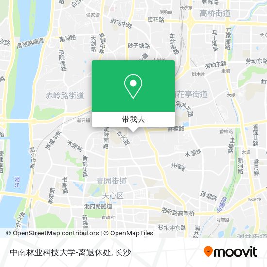 中南林业科技大学-离退休处地图