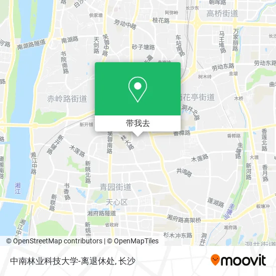 中南林业科技大学-离退休处地图