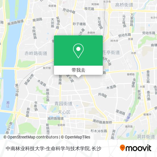 中南林业科技大学-生命科学与技术学院地图