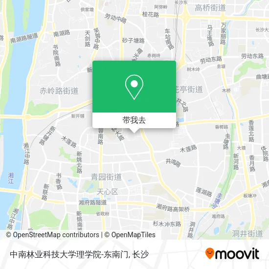 中南林业科技大学理学院-东南门地图