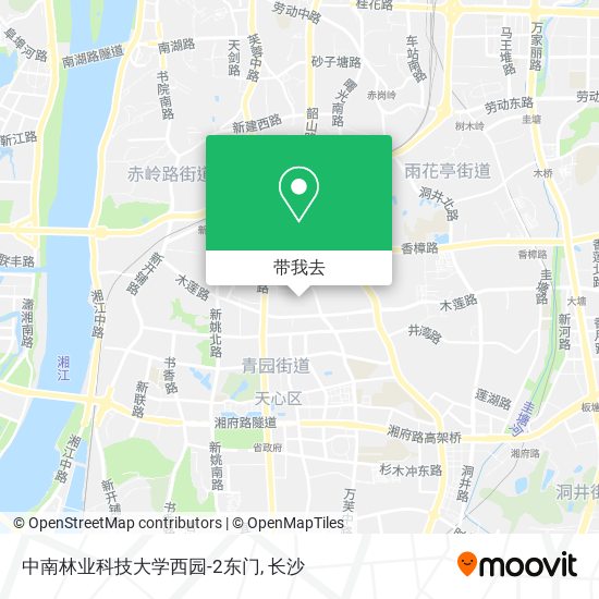 中南林业科技大学西园-2东门地图