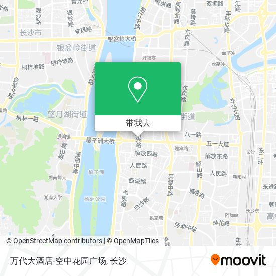 万代大酒店-空中花园广场地图