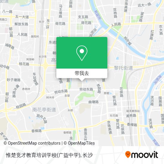 惟楚竞才教育培训学校(广益中学)地图