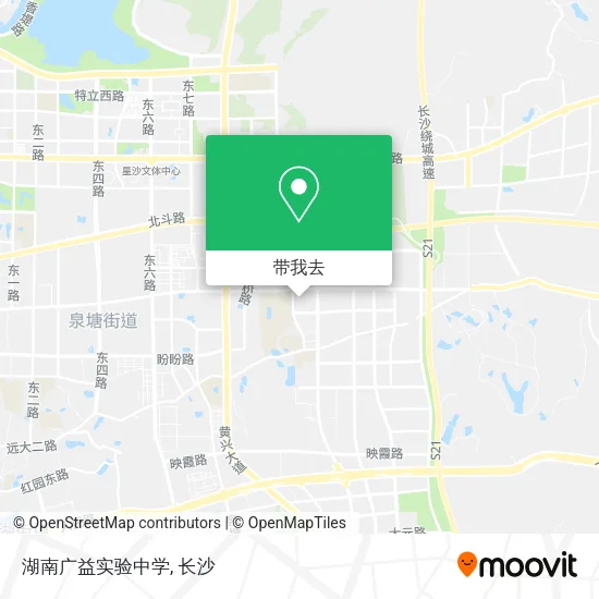 湖南广益实验中学地图