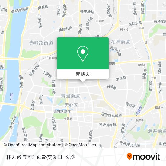 林大路与木莲西路交叉口地图