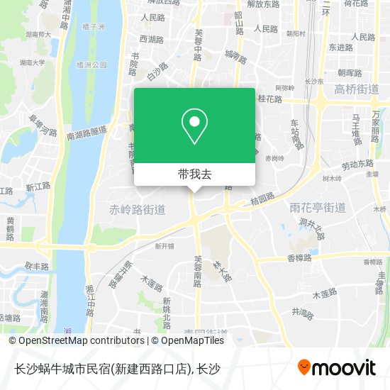长沙蜗牛城市民宿(新建西路口店)地图