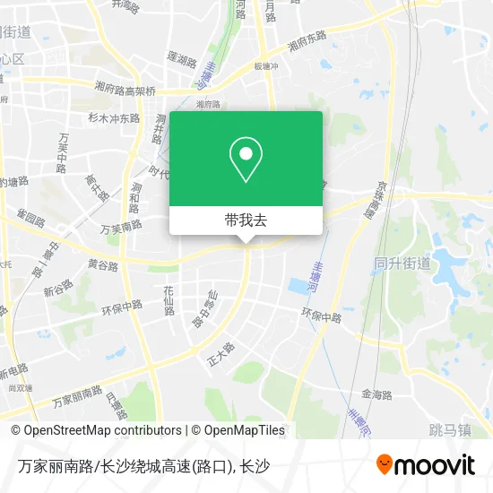 万家丽南路/长沙绕城高速(路口)地图