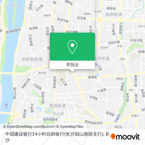 中国建设银行24小时自助银行(长沙韶山南路支行)地图