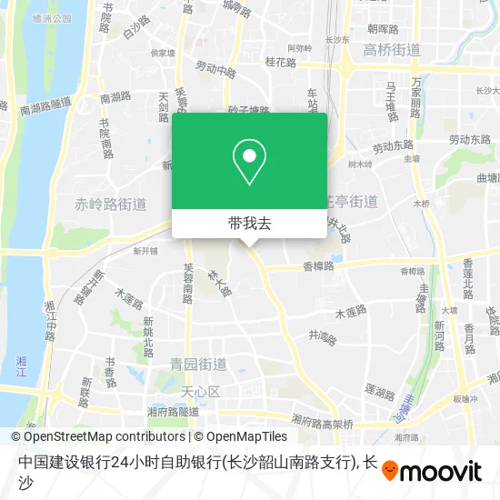 中国建设银行24小时自助银行(长沙韶山南路支行)地图