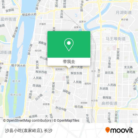 沙县小吃(袁家岭店)地图