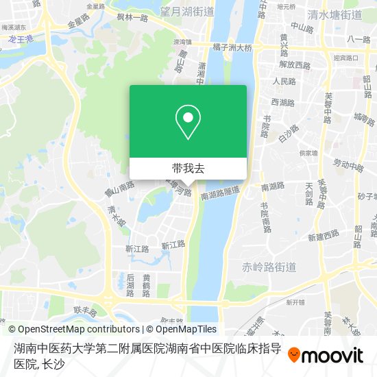 湖南中医药大学第二附属医院湖南省中医院临床指导医院地图