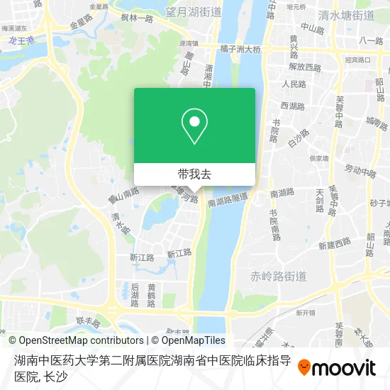 湖南中医药大学第二附属医院湖南省中医院临床指导医院地图