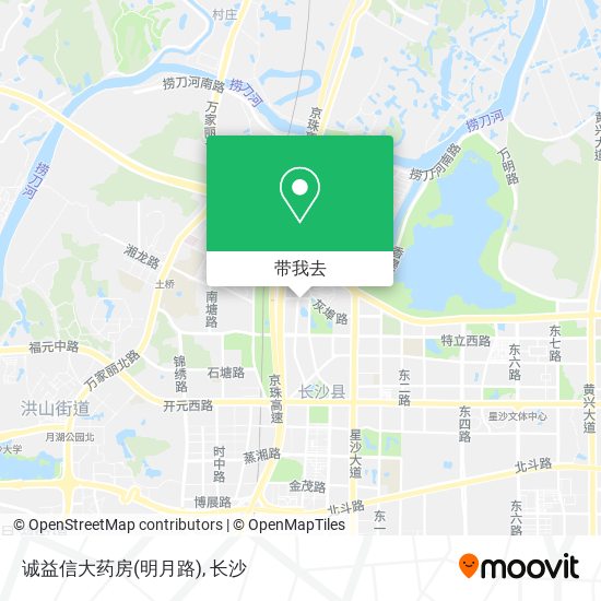 诚益信大药房(明月路)地图