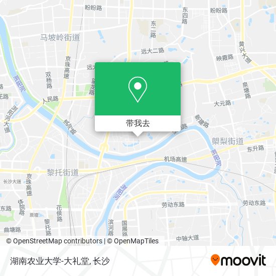 湖南农业大学-大礼堂地图