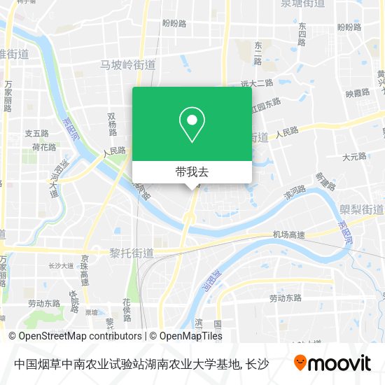 中国烟草中南农业试验站湖南农业大学基地地图