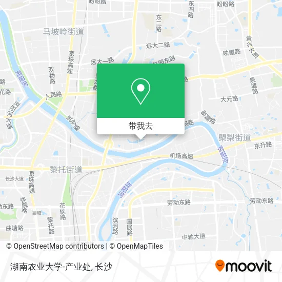 湖南农业大学-产业处地图