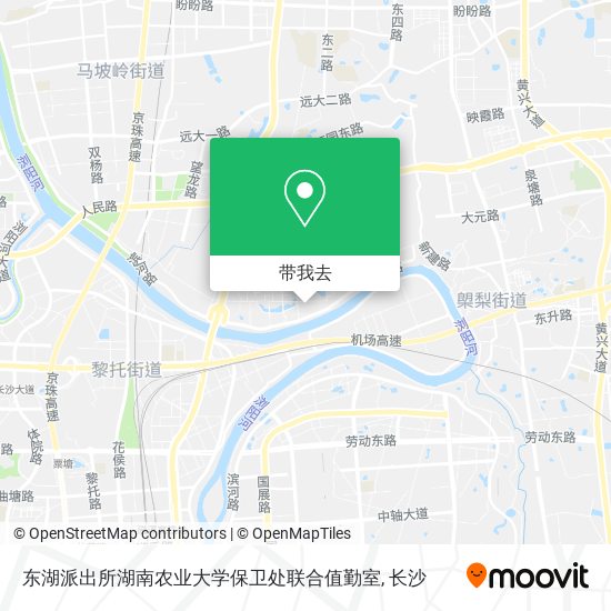 东湖派出所湖南农业大学保卫处联合值勤室地图