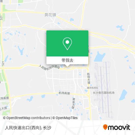 人民快速出口(西向)地图