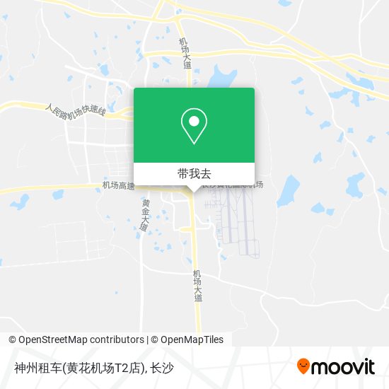 神州租车(黄花机场T2店)地图