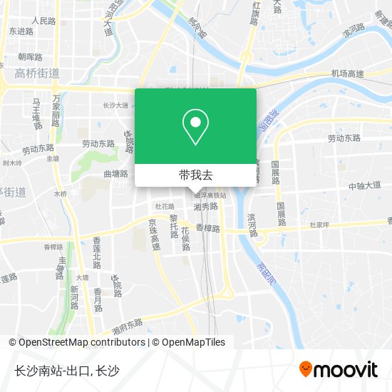 长沙南站-出口地图