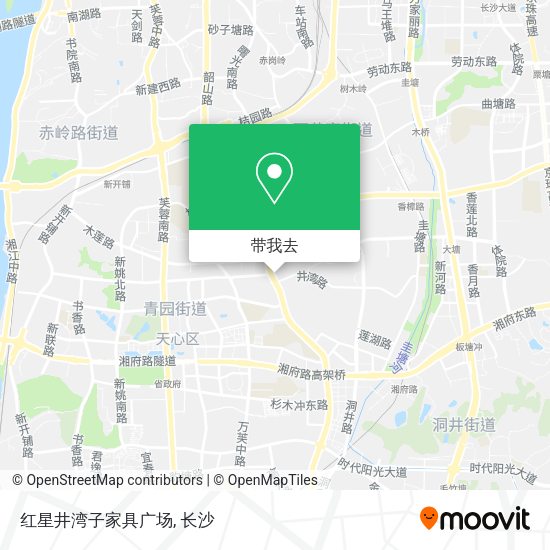 红星井湾子家具广场地图