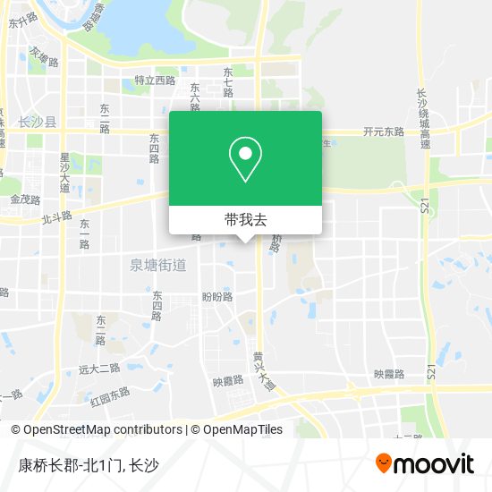 康桥长郡-北1门地图