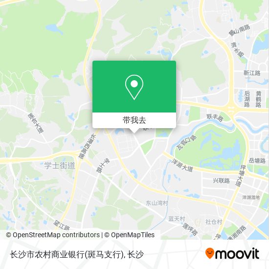 长沙市农村商业银行(斑马支行)地图