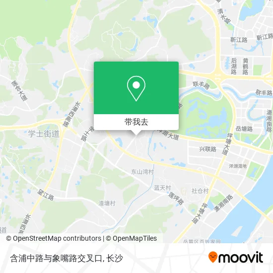 含浦中路与象嘴路交叉口地图