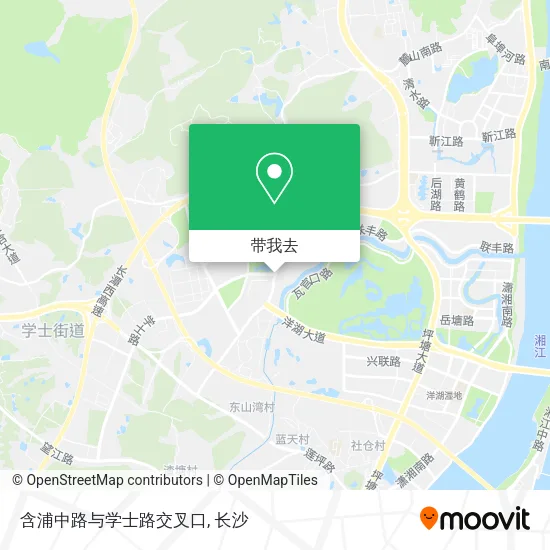 含浦中路与学士路交叉口地图
