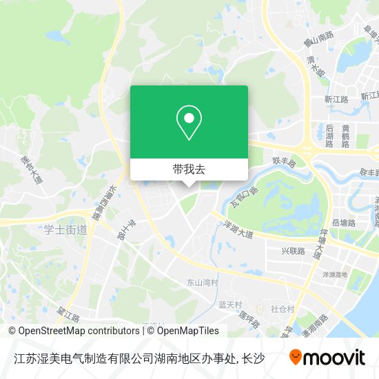 江苏湿美电气制造有限公司湖南地区办事处地图