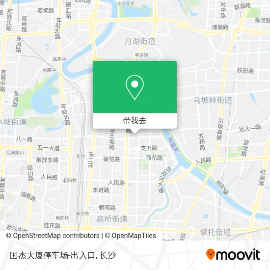 国杰大厦停车场-出入口地图