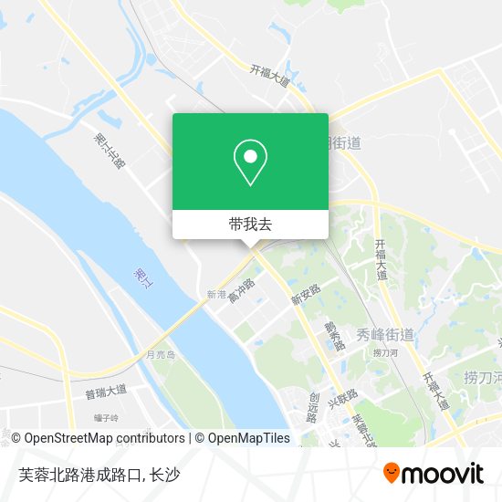 芙蓉北路港成路口地图