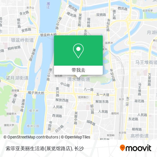 索菲亚美丽生活港(展览馆路店)地图