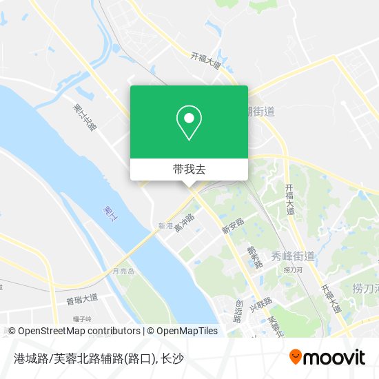 港城路/芙蓉北路辅路(路口)地图