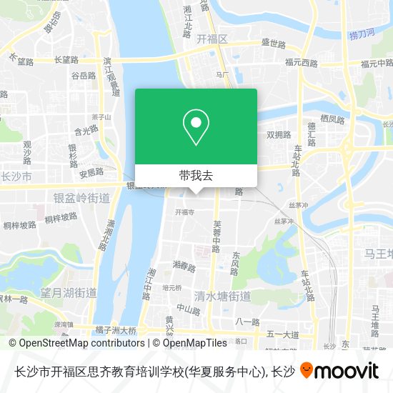 长沙市开福区思齐教育培训学校(华夏服务中心)地图