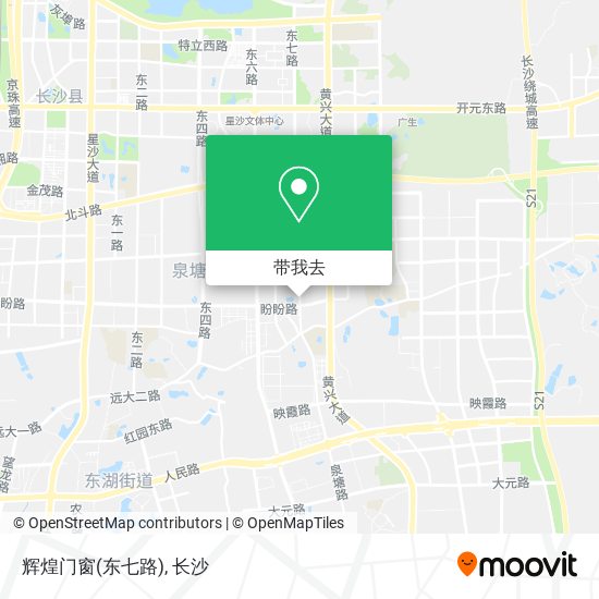 辉煌门窗(东七路)地图