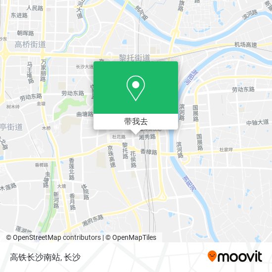 高铁长沙南站地图