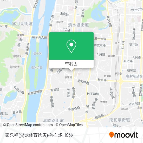 家乐福(贺龙体育馆店)-停车场地图