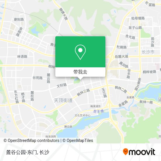 麓谷公园-东门地图