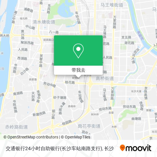 交通银行24小时自助银行(长沙车站南路支行)地图
