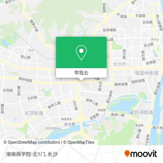 湖南商学院-北1门地图