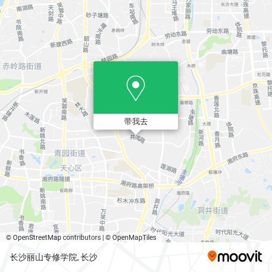 长沙丽山专修学院地图
