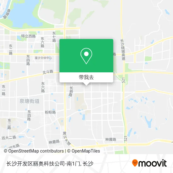 长沙开发区丽奥科技公司-南1门地图
