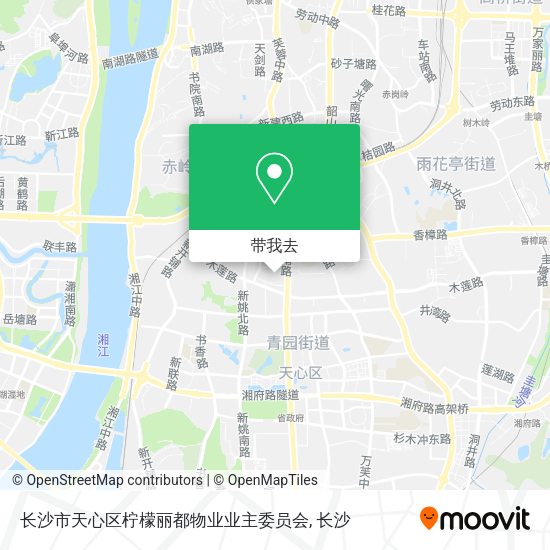 长沙市天心区柠檬丽都物业业主委员会地图