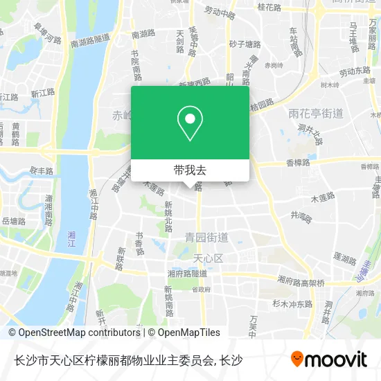 长沙市天心区柠檬丽都物业业主委员会地图