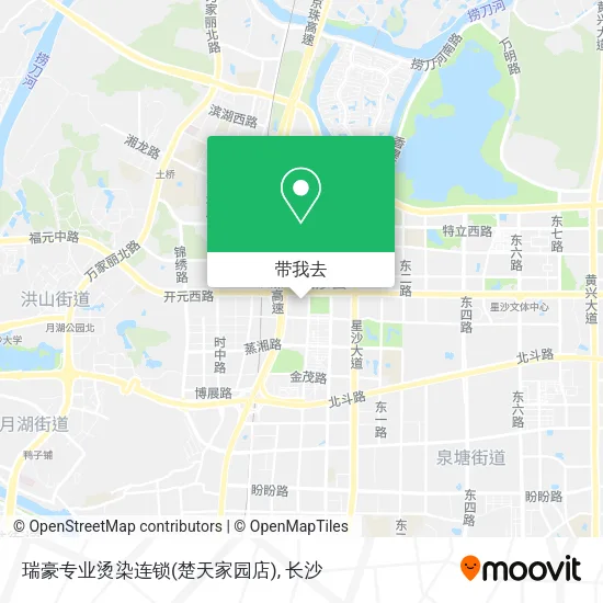 瑞豪专业烫染连锁(楚天家园店)地图