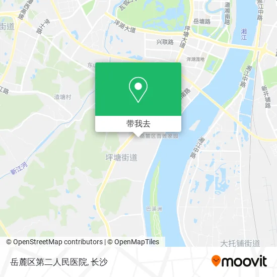 岳麓区第二人民医院地图