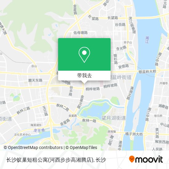长沙蚁巢短租公寓(河西步步高湘腾店)地图