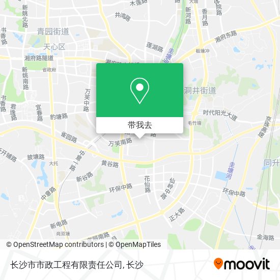 长沙市市政工程有限责任公司地图